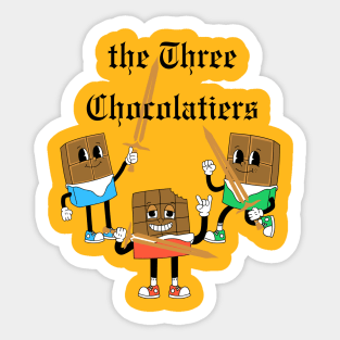 Lispe Chocolate Three Chocolatiers Funny Sticker